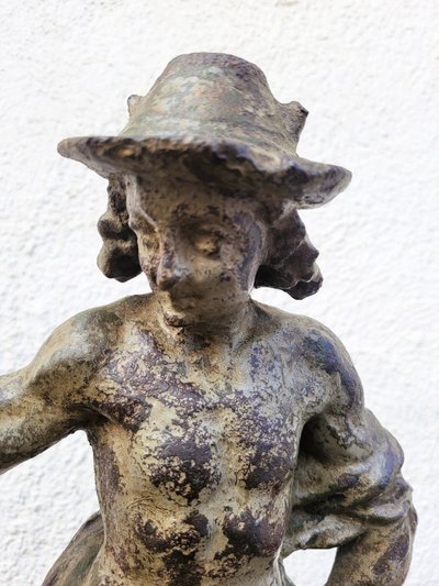 Cast Iron Mercury Statue