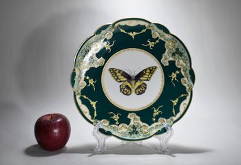 Beautiful Limoges Porcelain Plate. Late 19th