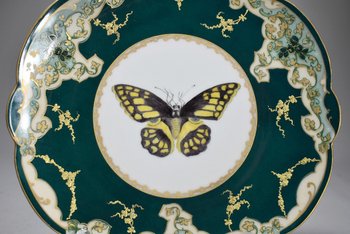 Beautiful Limoges Porcelain Plate. Late 19th