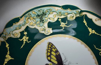 Beautiful Limoges Porcelain Plate. Late 19th
