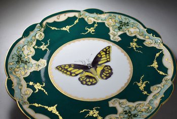 Beautiful Limoges Porcelain Plate. Late 19th