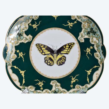Beautiful Limoges Porcelain Plate. Late 19th