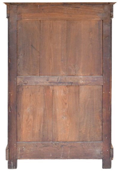 Secrétaire en placage de bois de loupe d'époque Restauration