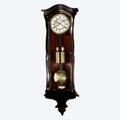  Viennese-style wall regulator clock, Austria/Black Forest Germany circa 1850-80.
