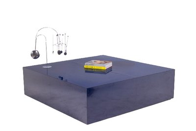 Maison Jansen. Table basse bleue de forme carrée. Années 1970. LS6179406G