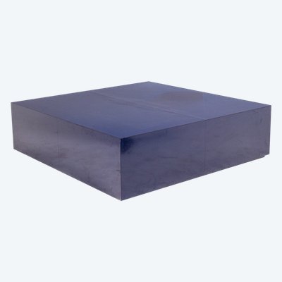 Maison Jansen. Table basse bleue de forme carrée. Années 1970. LS6179406G