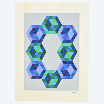 Screenprint by Victor Vasarély