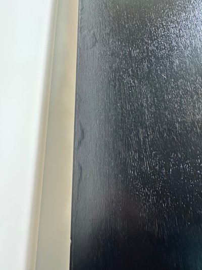 Table USM Haller T59 stratifié noir et acier chromé
