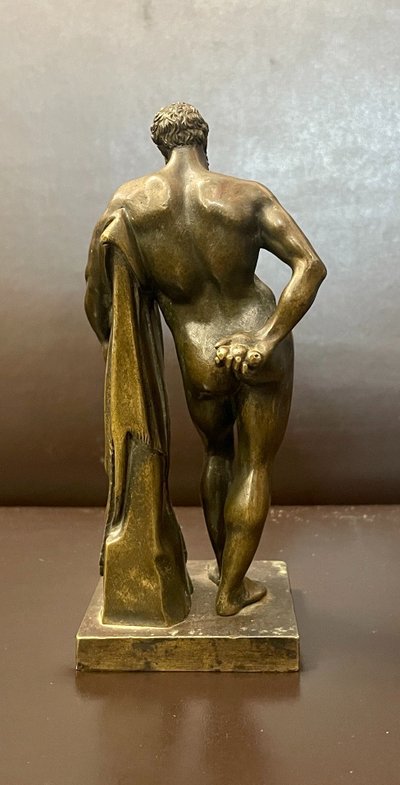 Piccola edizione in bronzo dell'Ercole Farnese, XIX secolo 