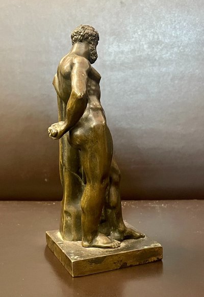 Piccola edizione in bronzo dell'Ercole Farnese, XIX secolo 