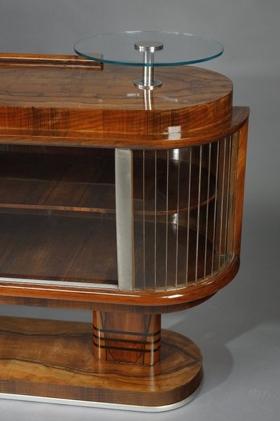 2ER ART DECO MÖBEL AUS NUSSBAUM