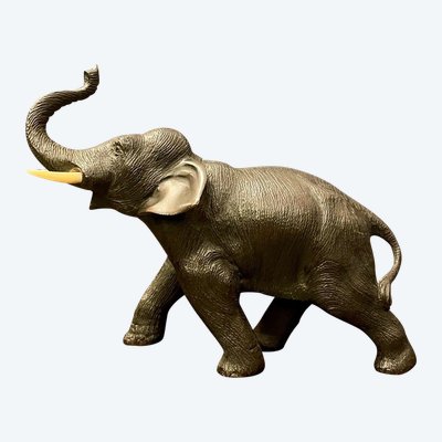Elefante in bronzo, XIX secolo 