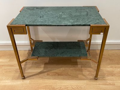 Marcel COARD (1889 – 1975), rare table console à deux plateaux, signée