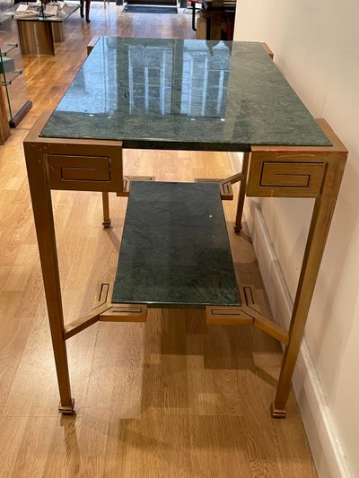 Marcel COARD (1889 – 1975), rare table console à deux plateaux, signée