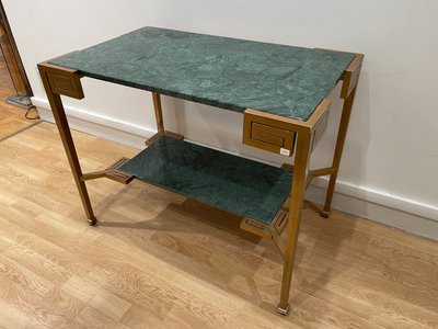 Marcel COARD (1889 – 1975), rare table console à deux plateaux, signée