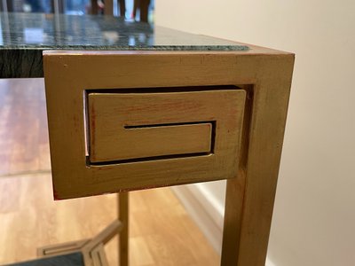 Marcel COARD (1889 – 1975), rare table console à deux plateaux, signée