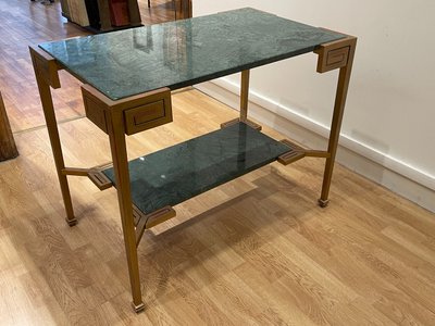 Marcel COARD (1889 – 1975), rare table console à deux plateaux, signée