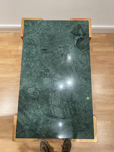 Marcel COARD (1889 – 1975), rare table console à deux plateaux, signée