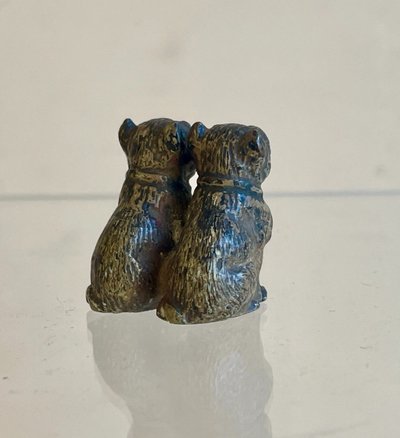 Petit bronze de Vienne aux carlins, XIXe siècle 