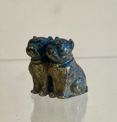 Petit bronze de Vienne aux carlins, XIXe siècle 