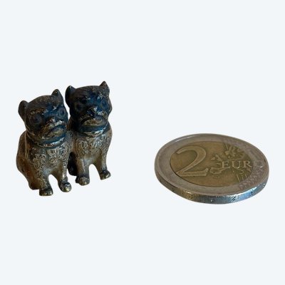 Petit bronze de Vienne aux carlins, XIXe siècle 