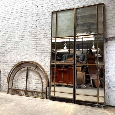 Porta a doppio vetro con traverso