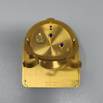 Splendido orologio-sveglia Cartier Romane Pendulette degli anni '80. Prodotto in Svizzera