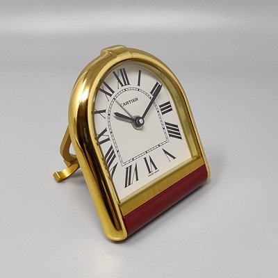 Splendido orologio-sveglia Cartier Romane Pendulette degli anni '80. Prodotto in Svizzera