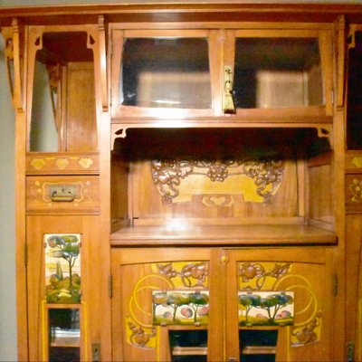 Crédence Art Nouveau italienne inspirée par Raimondo D'Aronco