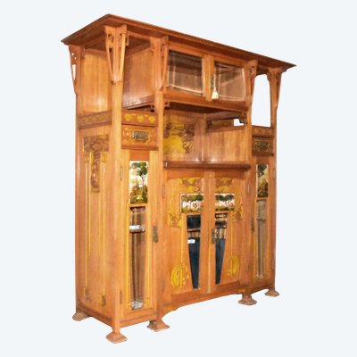 Crédence Art Nouveau italienne inspirée par Raimondo D'Aronco
