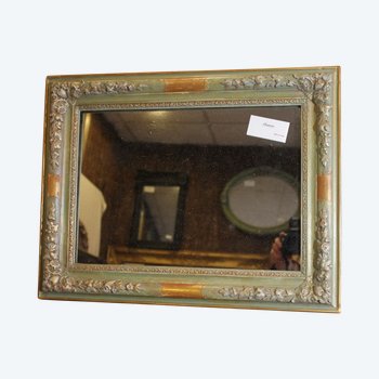 Small mirror restoration, patina, gold and mercury 43 x 55 cm