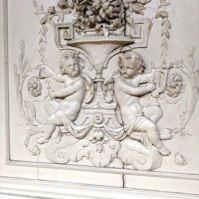 Set of wood paneling with its trumeau