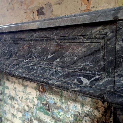 Louis XVI Fireplace in Grey Marble