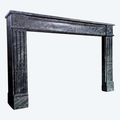 Louis XVI Fireplace in Grey Marble