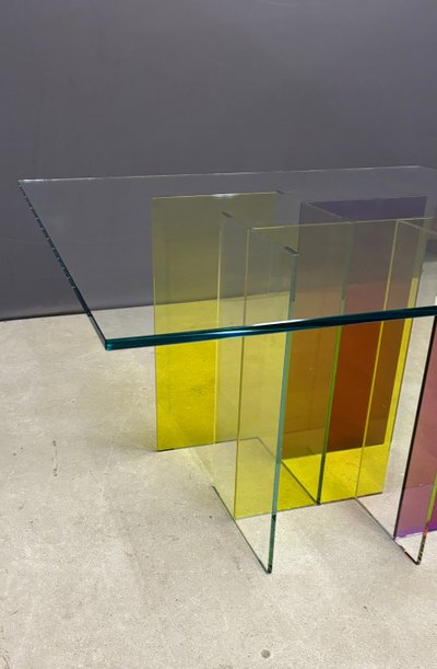 Tavolo da pranzo "Slide" di René Bouchara per Roche Bobois 