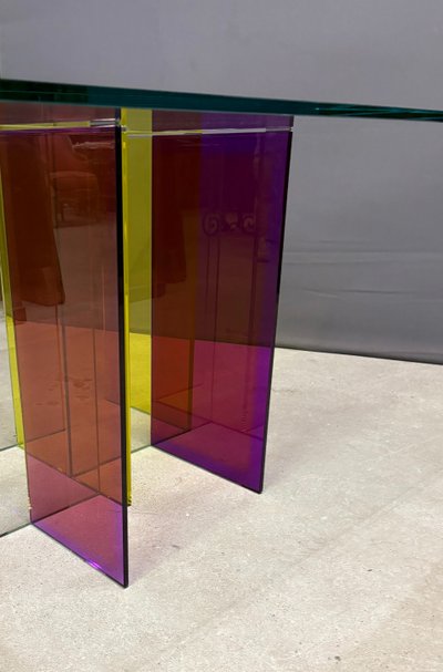 Tavolo da pranzo "Slide" di René Bouchara per Roche Bobois 