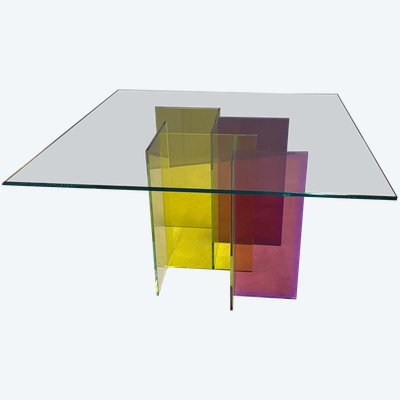 Tavolo da pranzo "Slide" di René Bouchara per Roche Bobois 