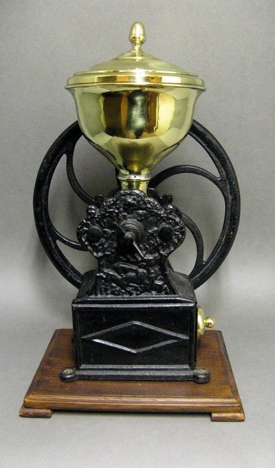 Large Lefévre & Lebrun d'Estaminet Countertop Coffee Grinder.