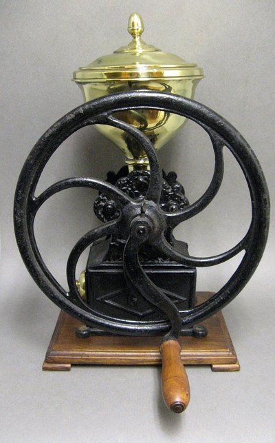 Large Lefévre & Lebrun d'Estaminet Countertop Coffee Grinder.