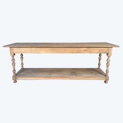 Table de drapier en chene 2m20 d'epoque 19eme