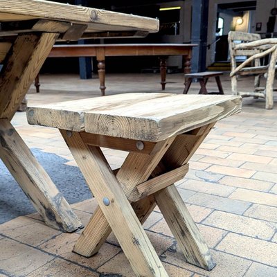 Fir Farmhouse Table With 7 Stools