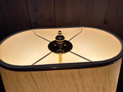 Ensemble de 2 lampes  en métal doré 