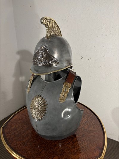 Breastplate and child's helmet