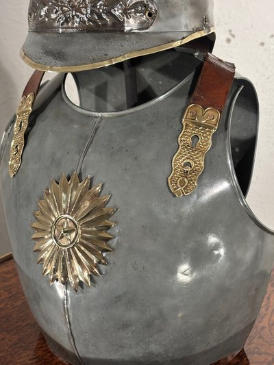 Breastplate and child's helmet