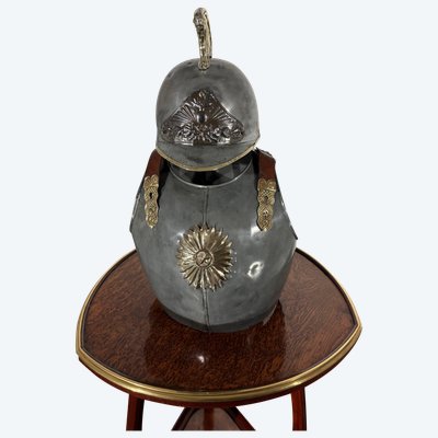 Breastplate and child's helmet