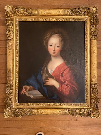Attribué à Pierre Gobert (1662-1744) - Portrait de Jeune Fille à sa lecture