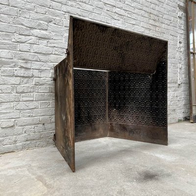 Contrecœur Cheminée En Fonte