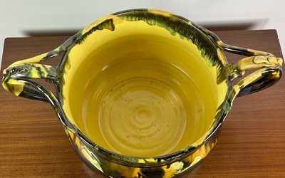 Lavandino in ceramica vintage di André Chaudemanche 1960