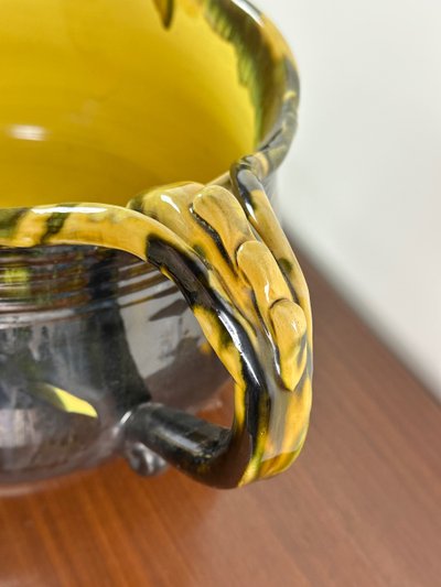 Lavandino in ceramica vintage di André Chaudemanche 1960