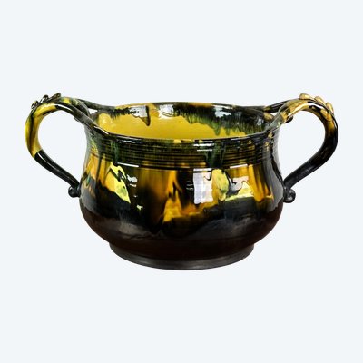 Lavandino in ceramica vintage di André Chaudemanche 1960